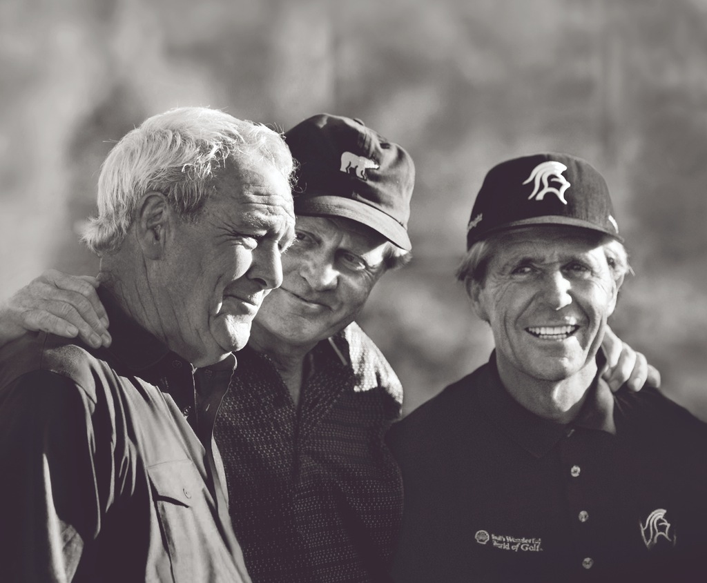 Los “Tres Grandes” y Testimoniales de Rolex: Arnold Palmer, Jack Nicklaus y Gary Player.